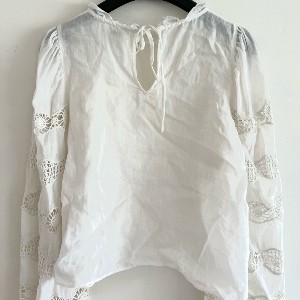 Aritzia Wilfred white linen blouse XS - Picture 3 of 6